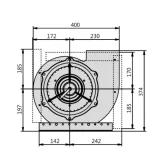 Horeca Afzuigmotor DRAE 249-4.5HA 4