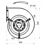 Horeca Afzuigmotor drae 160 3