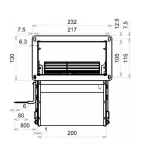 Horeca Afzuigmotor drae 160 4