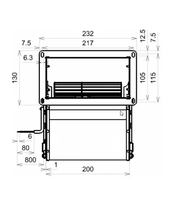Horeca Afzuigmotor drae 160 4
