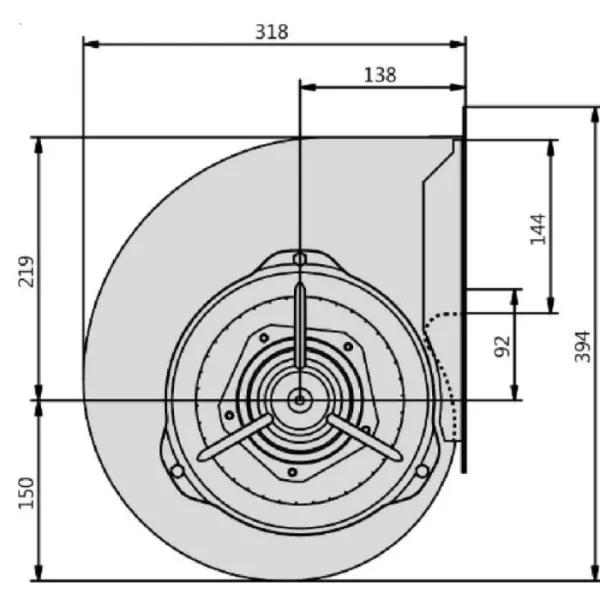 horeca Afzuigmotor drae_200-4_b.4gf_2200_m3-h_230v